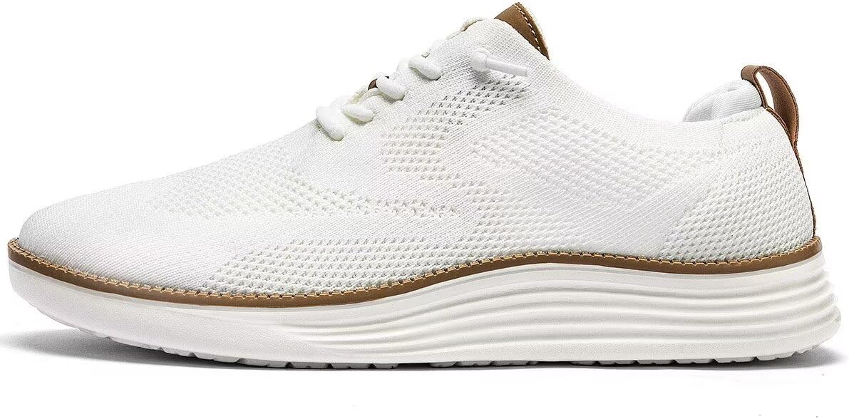 Mens Casual Dress Sneakers Fashion Walking Mesh Oxfords Shoes Business Work Lightweight Soft Sole - Image 2