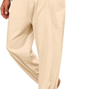 Mens Harem Pants Casual Elastic Waist Drawstring Baggy Pants Summer Hippie Hip Hop Trousers